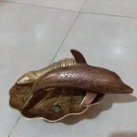 مجسمه دلفین برنجی