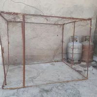 کپسول گاز وقفس مرغ