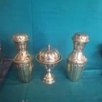قندان وچایی دان برنجی
