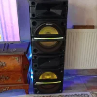باند اسپیکر دو قلو ایستاده تمیز استفاده نشده