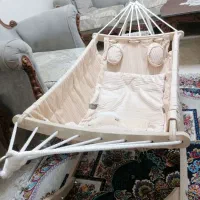 گهواره تاشو چوبی