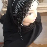 هدشال مرواریدی کار شده کاملا نو