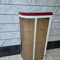 بوفه ویترین فلزی ایستاده با درب شیشه ای