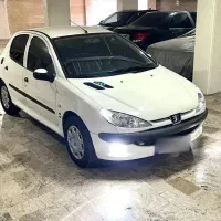 پژو ۲۰۶ تیپ ۲ سفید مدل ۱۳۸۸
