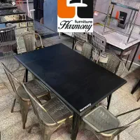میز غذاخوری ۶نفره مدل تیلوکس/رستورانی/فست فود