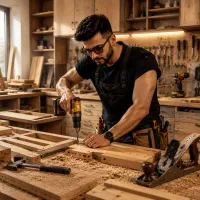 ساخت و تعمیرات تخصصی صنایع چوب  کابینت کمد  درب