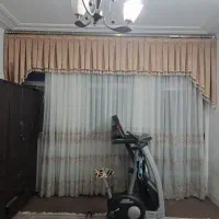 پرده با والان و چوب پرده