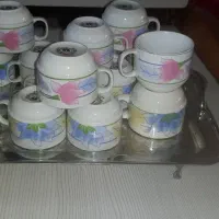 سلام و ادب  ۱۳ عددفنجان چایی یا قهوه