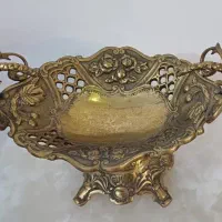 ظرف شکلات خوری تمام برنز  و سنگین