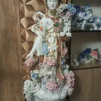 مجسمه چینی آنتیک ۹۰ سانتی قدیمی
