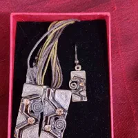 ست گردنبند و گوشواره فرانسوی