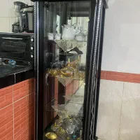 بوفه آینه ایستاده .شکلات خوری طلایی