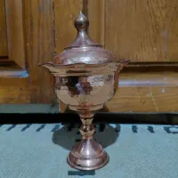 قندان مسی پایه دار