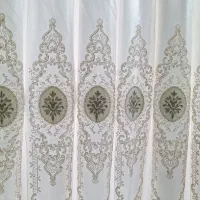 پرده با آستر و مخمل ترک