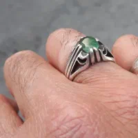 انگشتر نقره زمرد