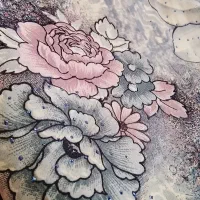 چادررنگی ومشکی و پارچه