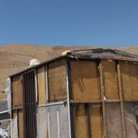 کانکس آهنی با سقف و کف آهن  بدنه چوب