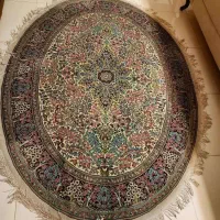 فرش بیضی پانصد شانه الماس کویر