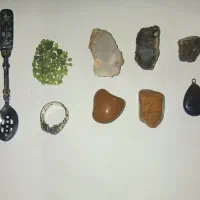 انگشتر نقره عتیقه و سنگ معاوضه