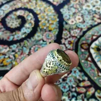 انگشتر نقره نگین هفت رنگ