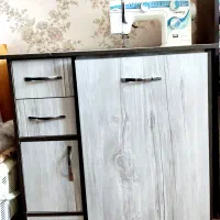 دراور،چرخ خیاطی با میز، کمد، میز وسط کشاب دار