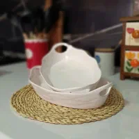 ظرف سرامیکی سفید