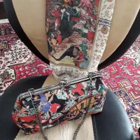 کیف و شال ست طرح سنتی شاد