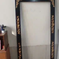 قاب  قاب آینه بزرگ چوبی