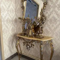 آینه شمعدان وساعت
