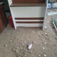 چهار عدد پیشخوان mdf به همراه شیشه امنیتی