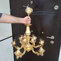 لوستر ۵شاخه ۱۰ شعله طلایی