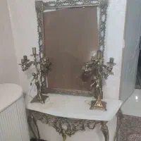 اینه شمعدان و کنسول برنج