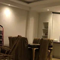 روکش صندلی ناهار خوری طلایی بژ سالم