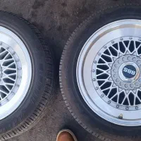 4حلقه رینگ BBS با لاستیک نو 100 درصد