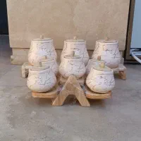 جا ادویه سرامیکی کنار سماوری