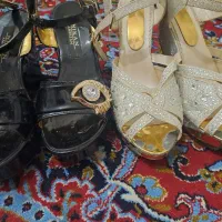 دوجفت کفش مجلسی زنانه پاشنه دار