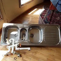 سینک ظرفشویی خارجی سه لگنه