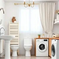 نصب روشویی دوش شوفاژ پرده لوستر در همه فازها