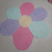 فرشینه گرد مکرومه بافی