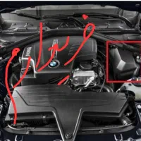 کاور سیم کشی بی ام و F30 bmw 328