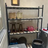 شلف چوبی فلزی نو