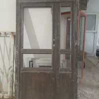 درب قهوه ای آلمینیومی