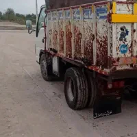 پخش شن و ماسه  با کمپرسی ۵ تنی آمل