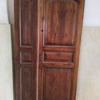 درب چوبی دولنگه