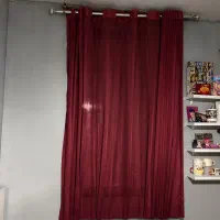 پرده حریر پانچ ساده