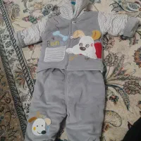 بلوز شلوار نوزادی مخمل خارجی نو سایز ۳ شیک