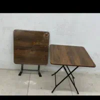 میز تاشو ۴ نفره چوب وفلزی