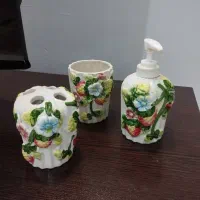 ست سرویس بهداشتی گل برجسته