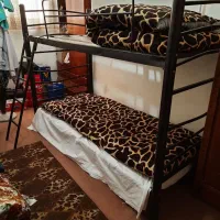 تخت خواب آهنی دوطبقه تخت چوبی کابینت درب آکاردئویی