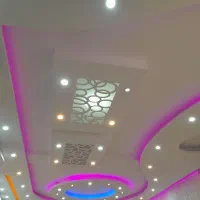 گاچ کاری و گچ خاک و ابزار نور مخفی فیبریلاسیون